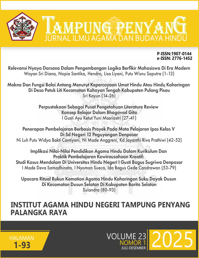 Jurnal Tampung Penyang Volume 23 Nomor 1 Tahun 2025